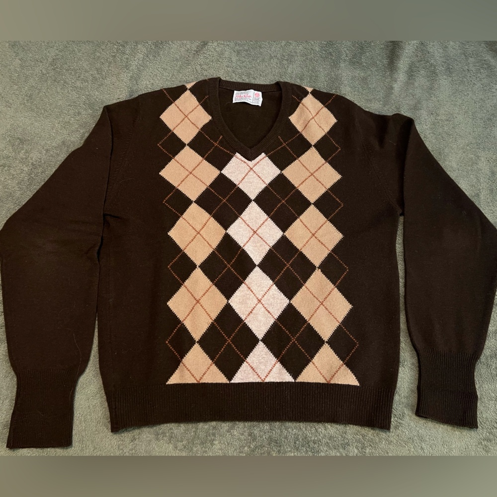 Large Vintage 100% wool cardigan